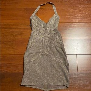 Gold glitter dress